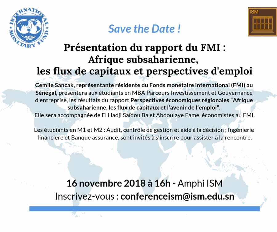 Conférence du Fonds monétaire international (FMI) autour des perspectives économiques régionales 