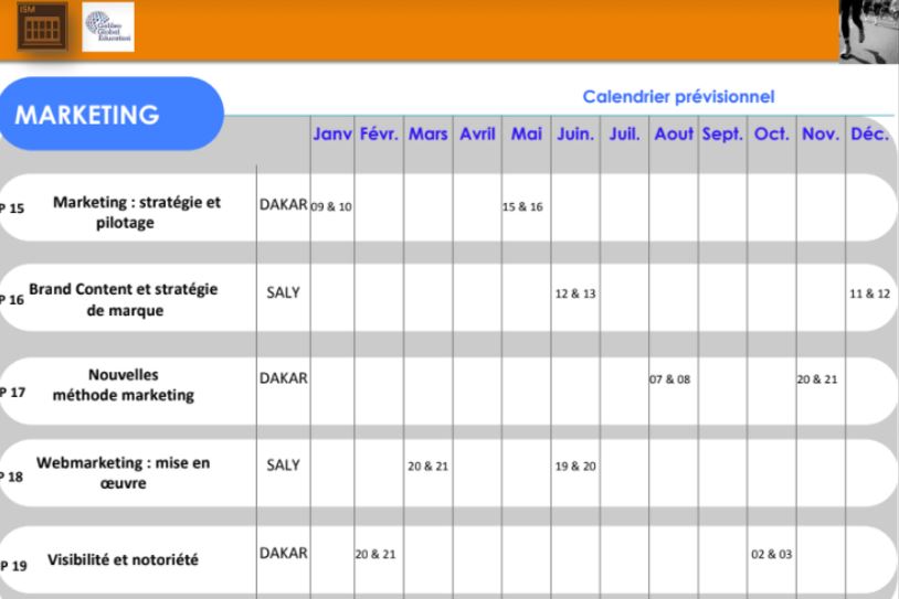 ISM Dakar Exec - Agenda