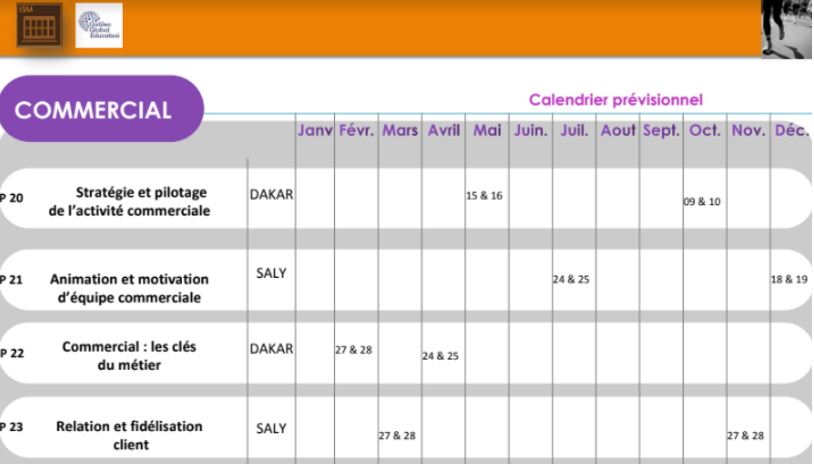 ISM Dakar Exec - Agenda