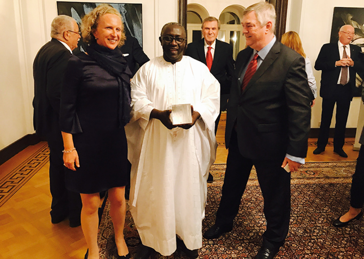 le Prix Walter Scheel remis à Amadou DIAW